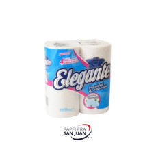 ROLLO PAPEL HIGIENICO ELEGANTE 10 CM X 30 MTS 12 PAQUETES X 4 ROLLO