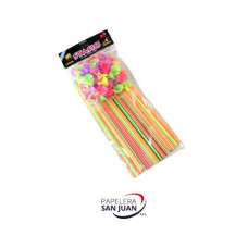PORTAGLOBOS FLUO, BLANCO X 100 UNID
