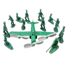 AVION GRANDE CON SOLDADOS STACIO X 12 UNID